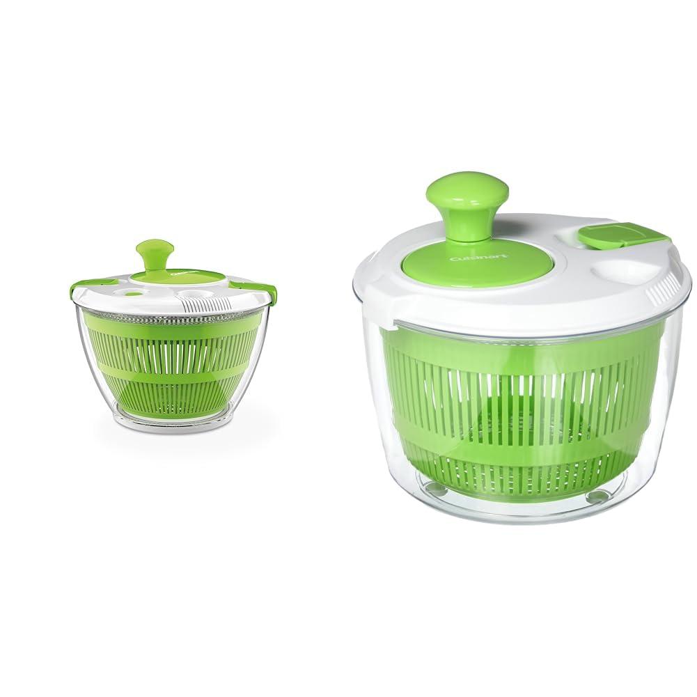 Cuisinart Cuisinart Salad Spinner Bundle- Large 5qt & Small 3qt Capacity Bowls With Spin Knobs To Wash, Spin & Dry Salad Greens, Fruits & Vegetables