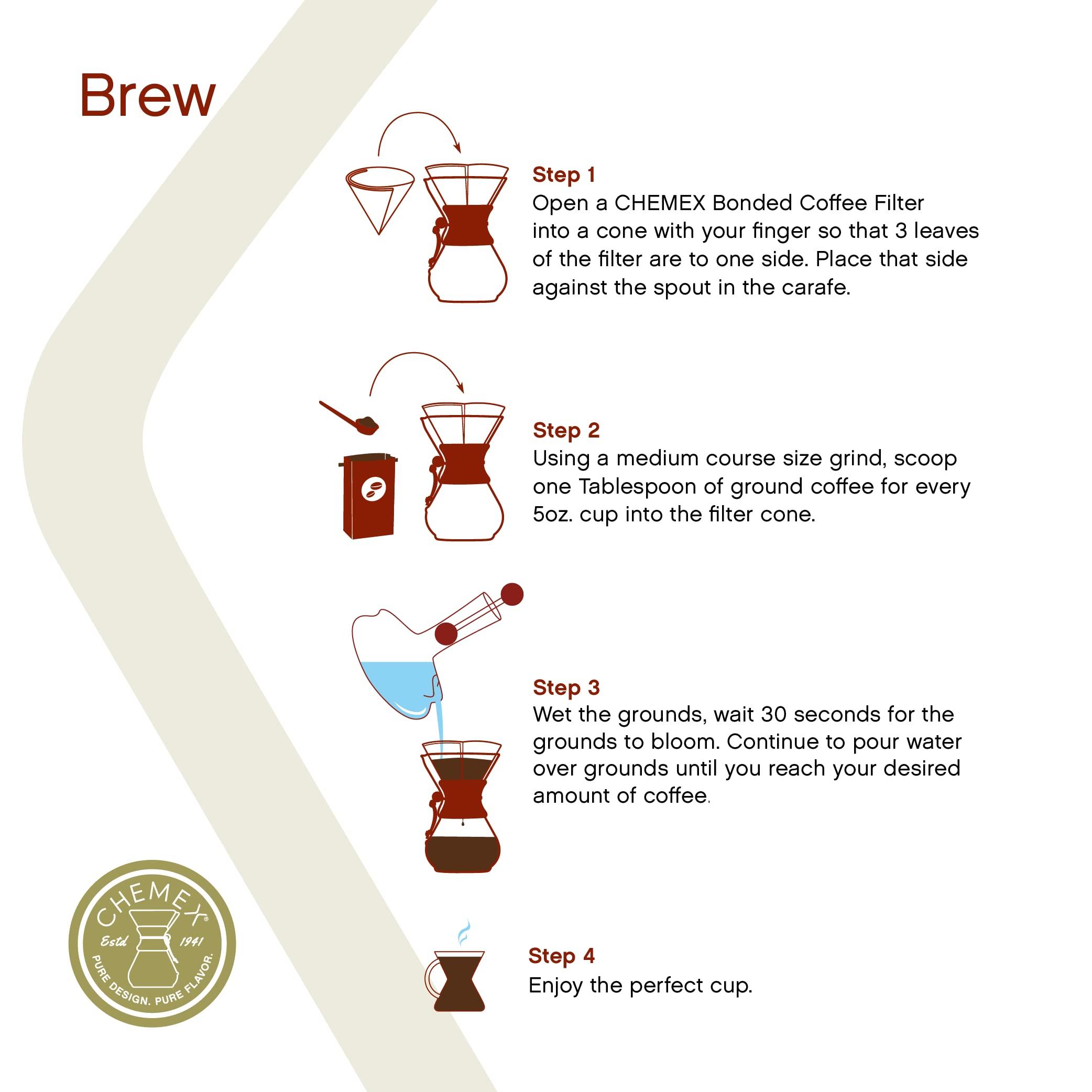 Chemex CHEMEX Hand Blown Glass Water Kettle, 2 Quart