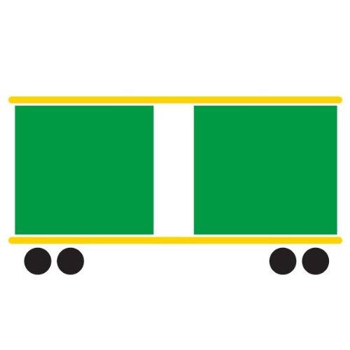 My Wonderful Walls Full 5 Piece Train Stencil for Painting a Train on The Walls of a Transportation Mural