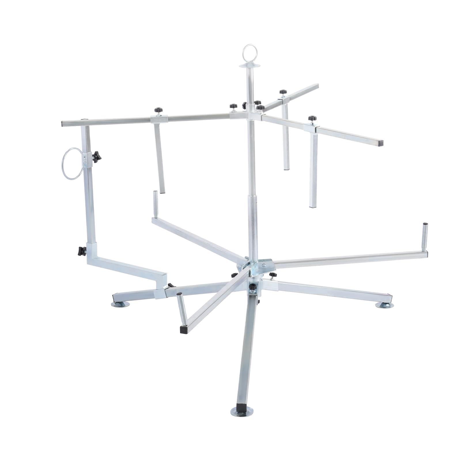 QUSKLISU Pipe Reel Dispenser, Underfloor Heating Galvanized Pipe Drainer Galvanized Pipe Winder, Dispenser for PEX/PERT Pipes Heavy Duty Pipe Uncoiler