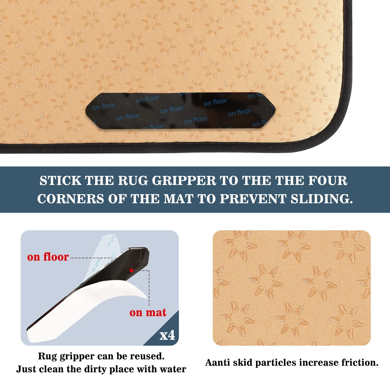 WIHVE Round Area Rug 3 Ft Colorful Polka Dot Black Non-Slip Floor Mat for Entryway Bedrooms Laundry Room Decor