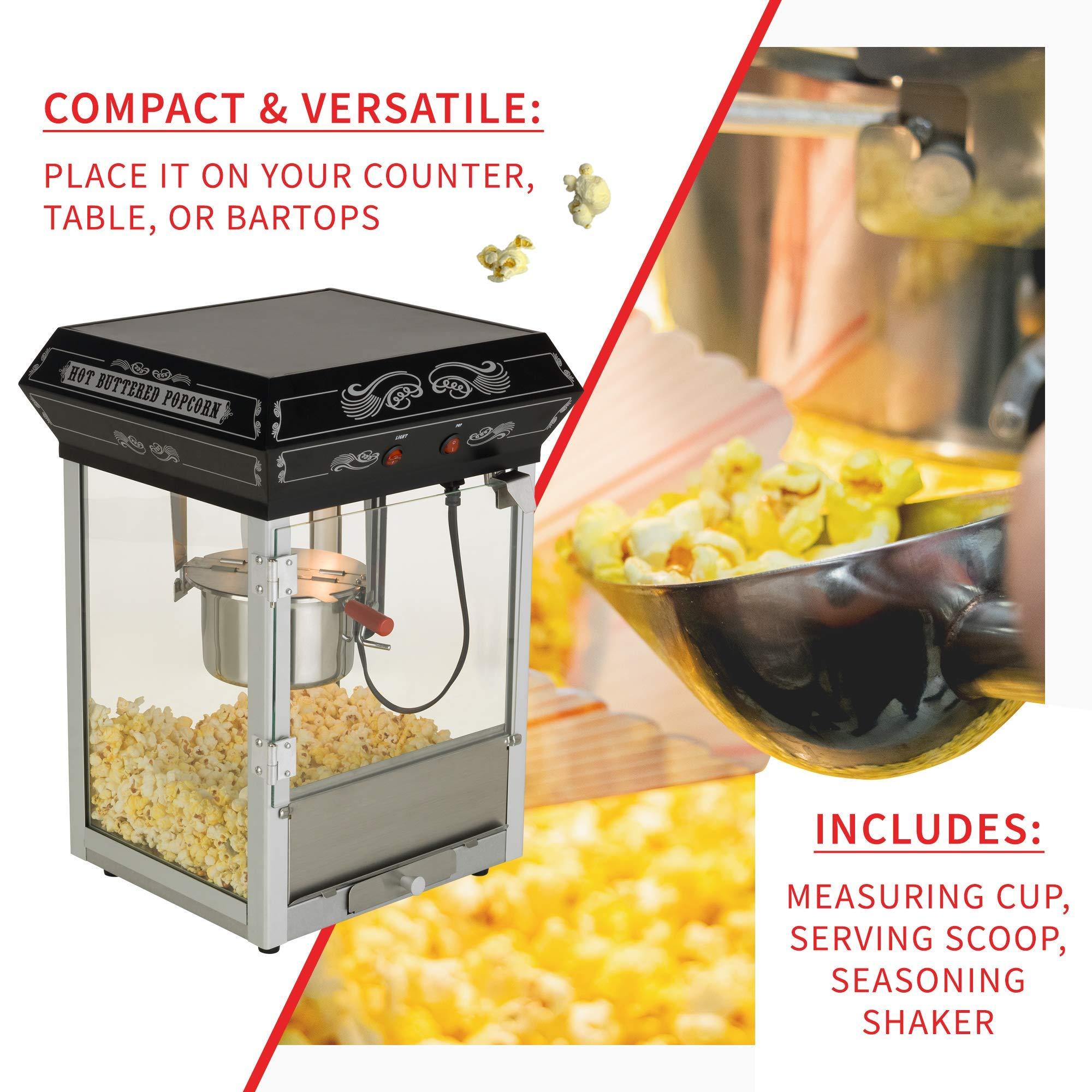 Funtime FunTime Carnival Style 4-Ounce Hot Oil Popcorn Machine, Black