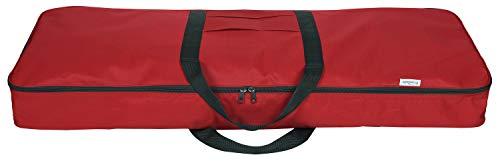 Primode Primode Christmas Wrapping Paper Storage Bag with Pockets | Gift Wrap Organizer Container | 37 x 14 x 4 | Underbed Durable Box Made of 600D Oxford Material (Red)