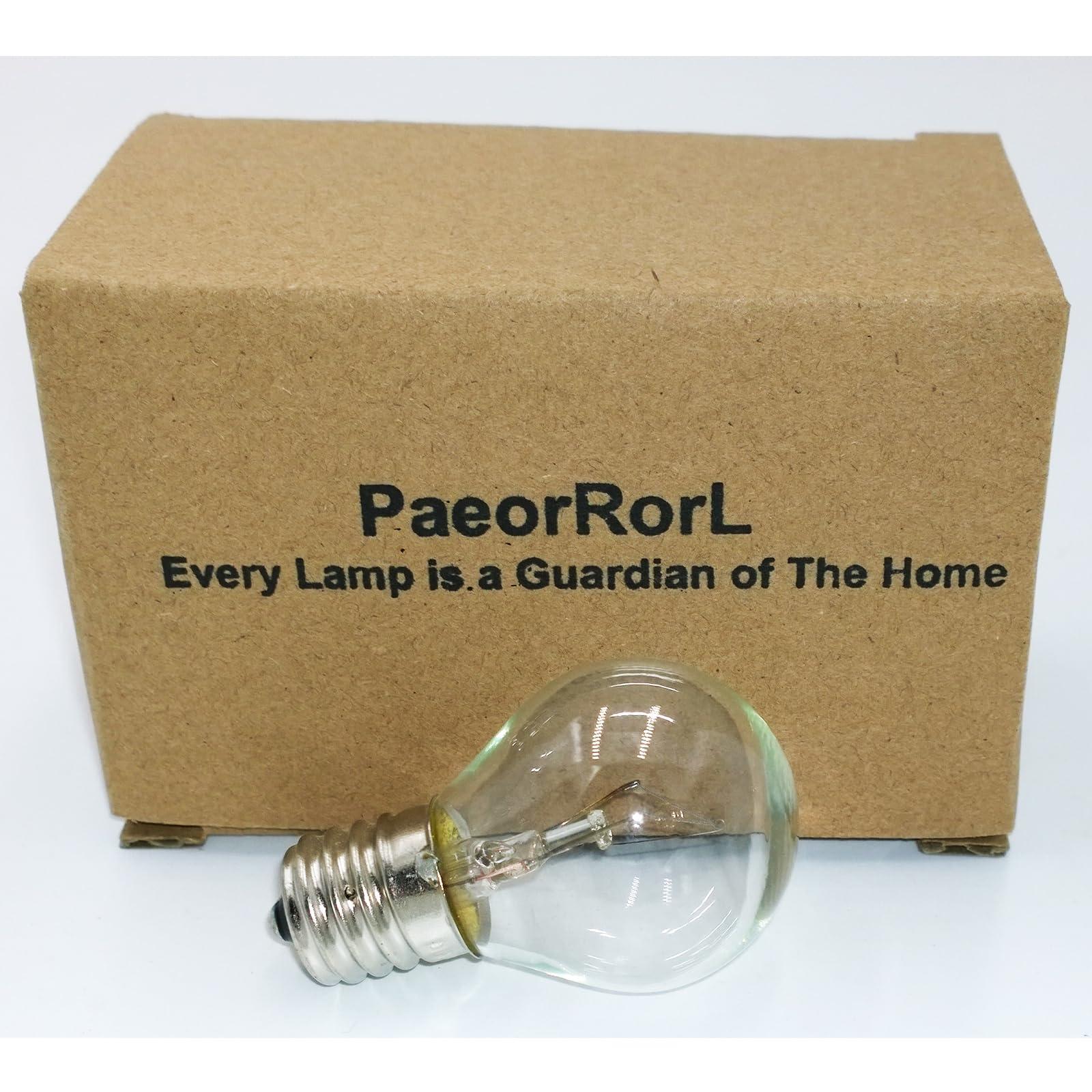 PaeorRorL Lava Lamp Bulb 6 Pack 25W S11 E17 Base Replacement Light Bulbs for 14.5 Inch Lava Lamps and Glitter Lamps,120 Volt,Dimmable,2700K Warm White