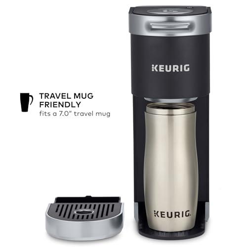 Keurig Keurig K-Mini Plus Single Serve K-Cup Pod Coffee Maker, with 6 to 12oz Brew Size, Stores up to 9 K-Cup Pods, Travel Mug Friendly, Matte Black