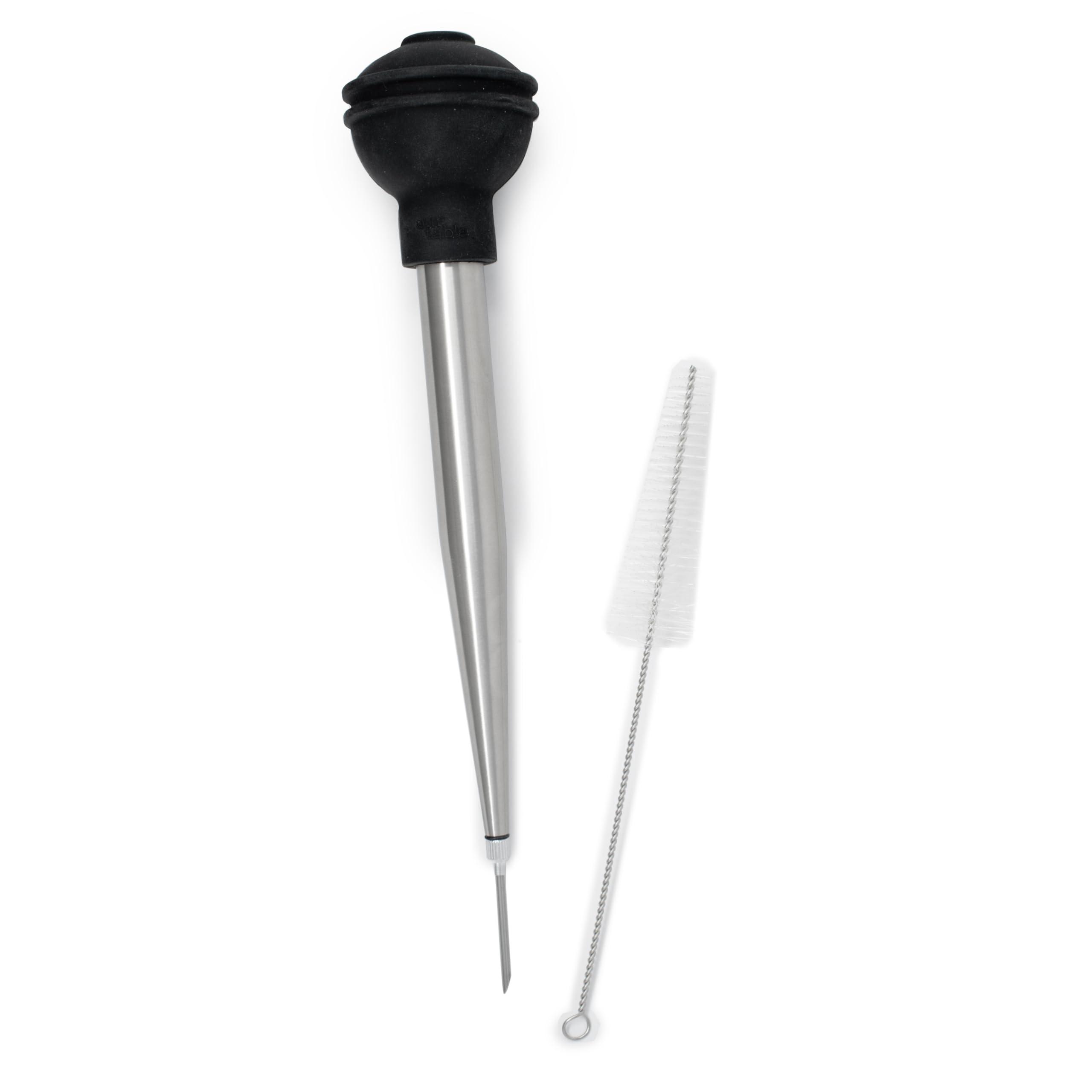 Norpro Norpro Deluxe Stainless Steel Baster with Injector and Cleaning Brush 11\" x 2\" x 2\"
