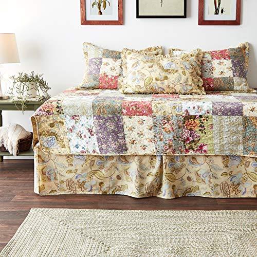 Greenland Home Greenland Home Blooming Prairie Daybed Set, 5-Piece, Sage