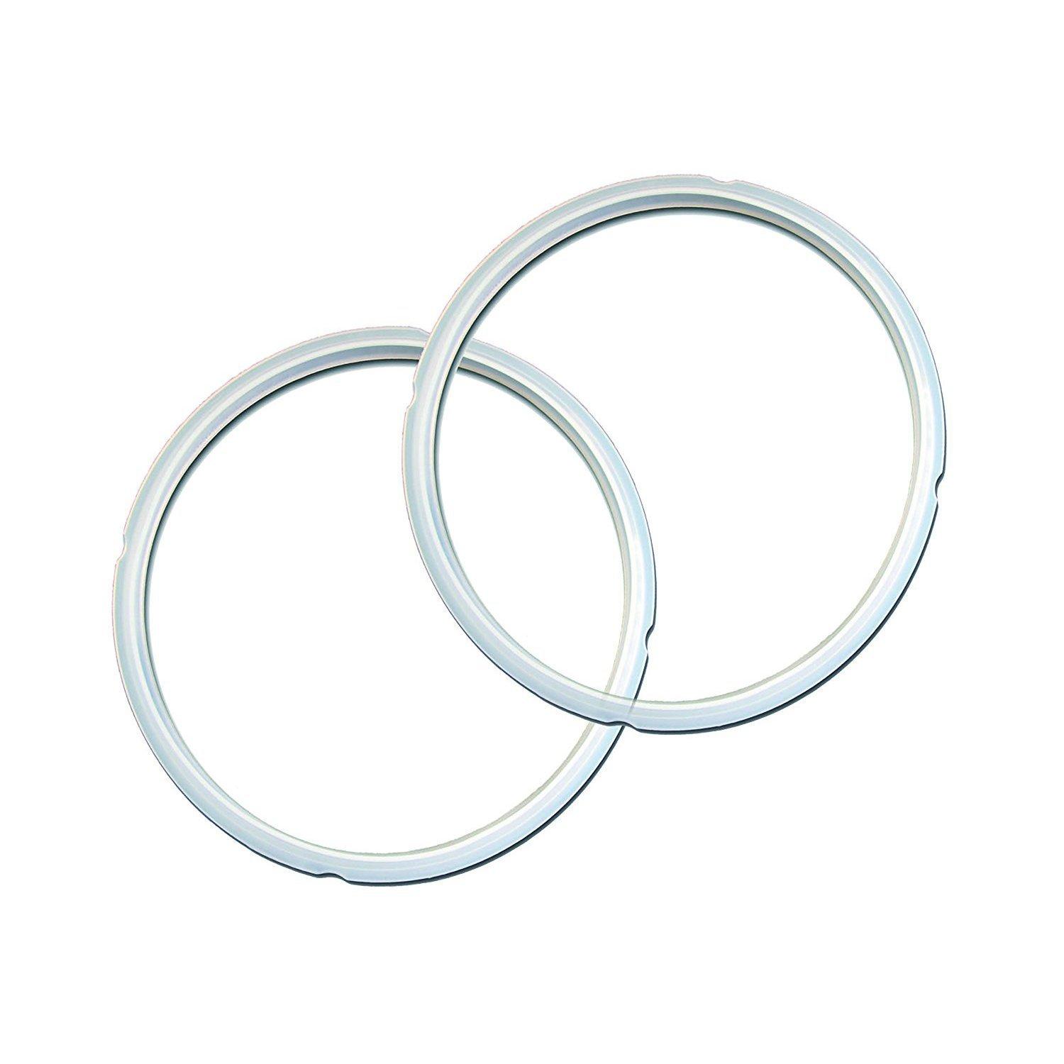 Instant Pot Instant Pot 2-Pack Sealing Ring 5 & 6-Qt, Inner Pot Seal Ring, Electric Pressure Cooker Accessories, Non-Toxic, BPA-Free, Replacement Parts, Clear