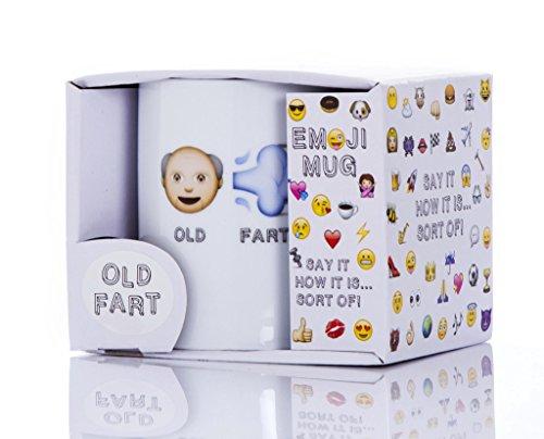 Boxer Emoji Mug: Old Fart