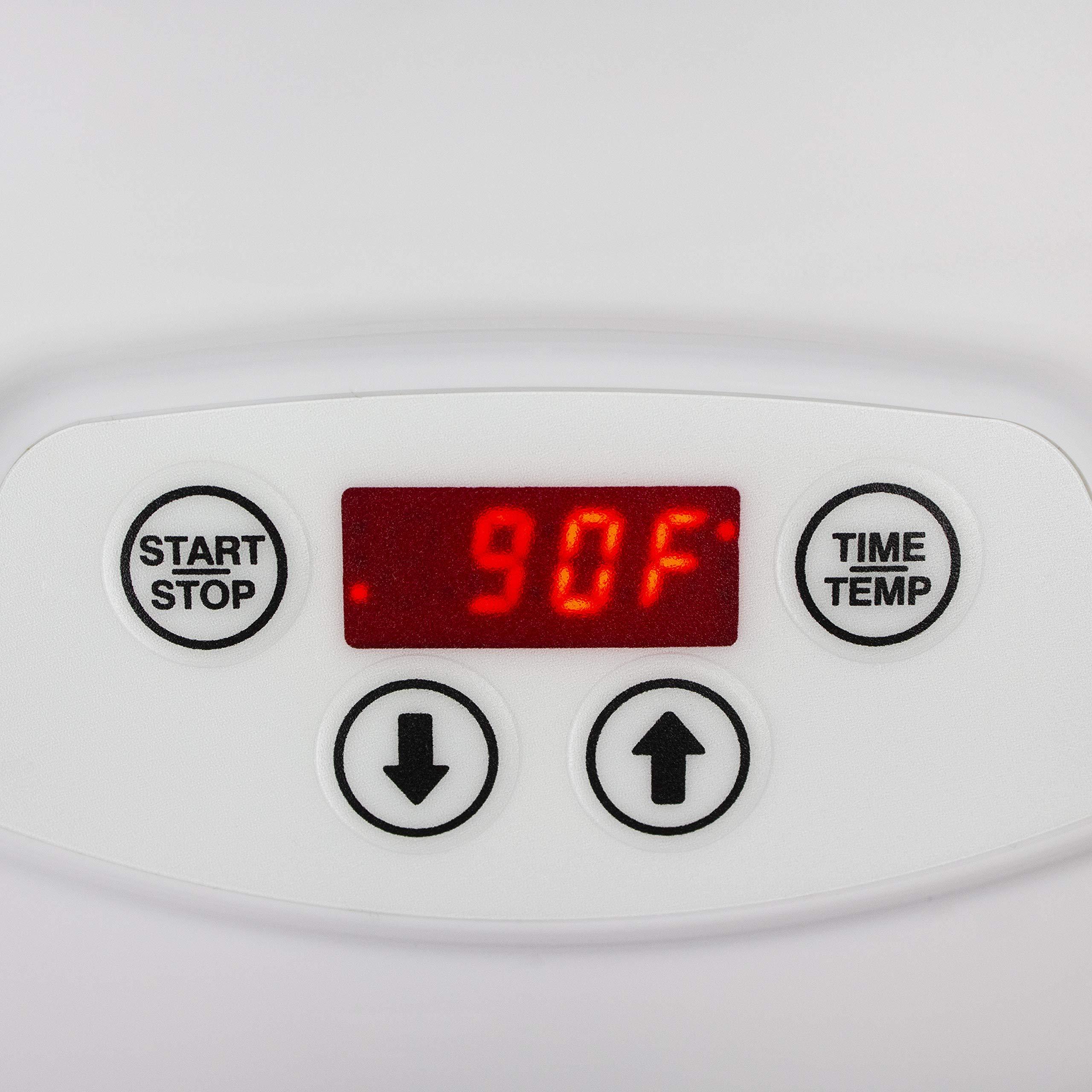 Nesco NESCO FD-1040 Gardenmaster Digital Pro dehydrator, For Jerky and Snacks, White & NESCO LM-2-6 Round Plastic Mesh 13 1/2" Clean-A-Screens, for Dehydrators, 2 Pack