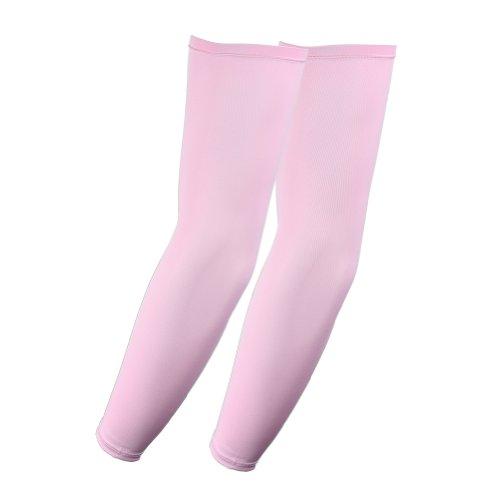The Elixir Golf The Elixir UV Protection Compression Arm Sleeves Sports Driving Golf Cooling Cover (4 Pairs, Pink)
