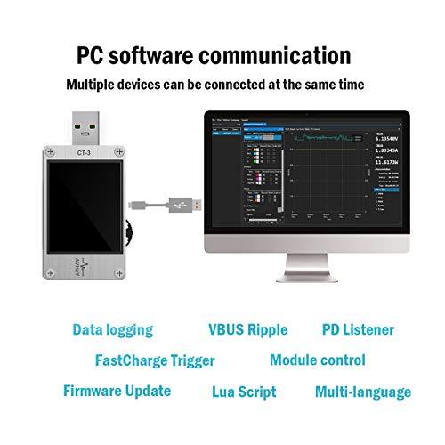AVHzY AVHzY USB Power Meter USB 3.1 Tester Digital Multimeter Current Tester Voltage Detector Lua Interpreter Integrated DC 26V 6A PD 2.0/3.0 QC 2.0/3.0/4.0 pps Trigge