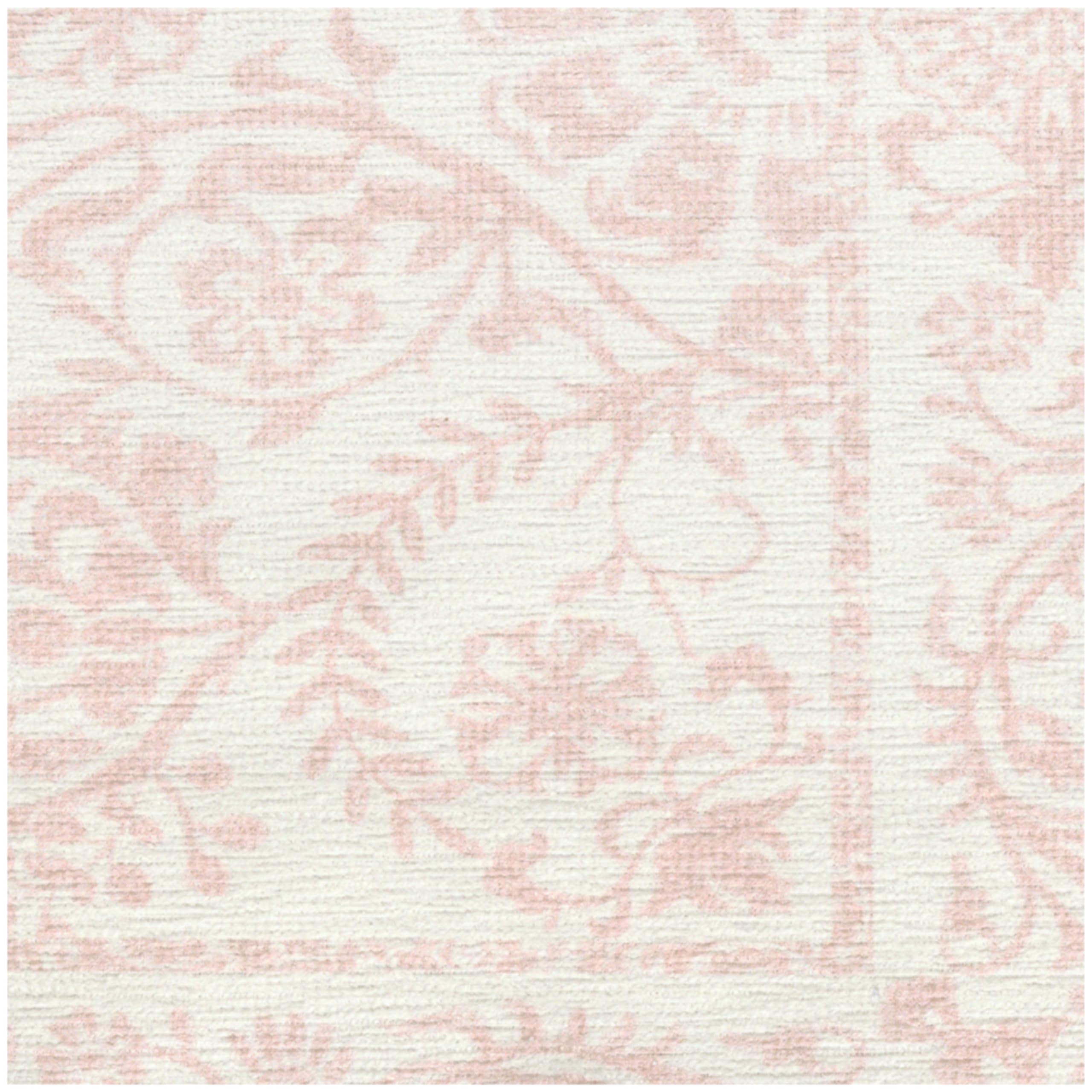 RUGGABLE Ruggable Washable 8x10 Large Area Rug, Delphina Powder Pink, Premium Rugs for Living Room, Bedroom, Kitchen, Office, Classroom with Gripper Non Slip Pad