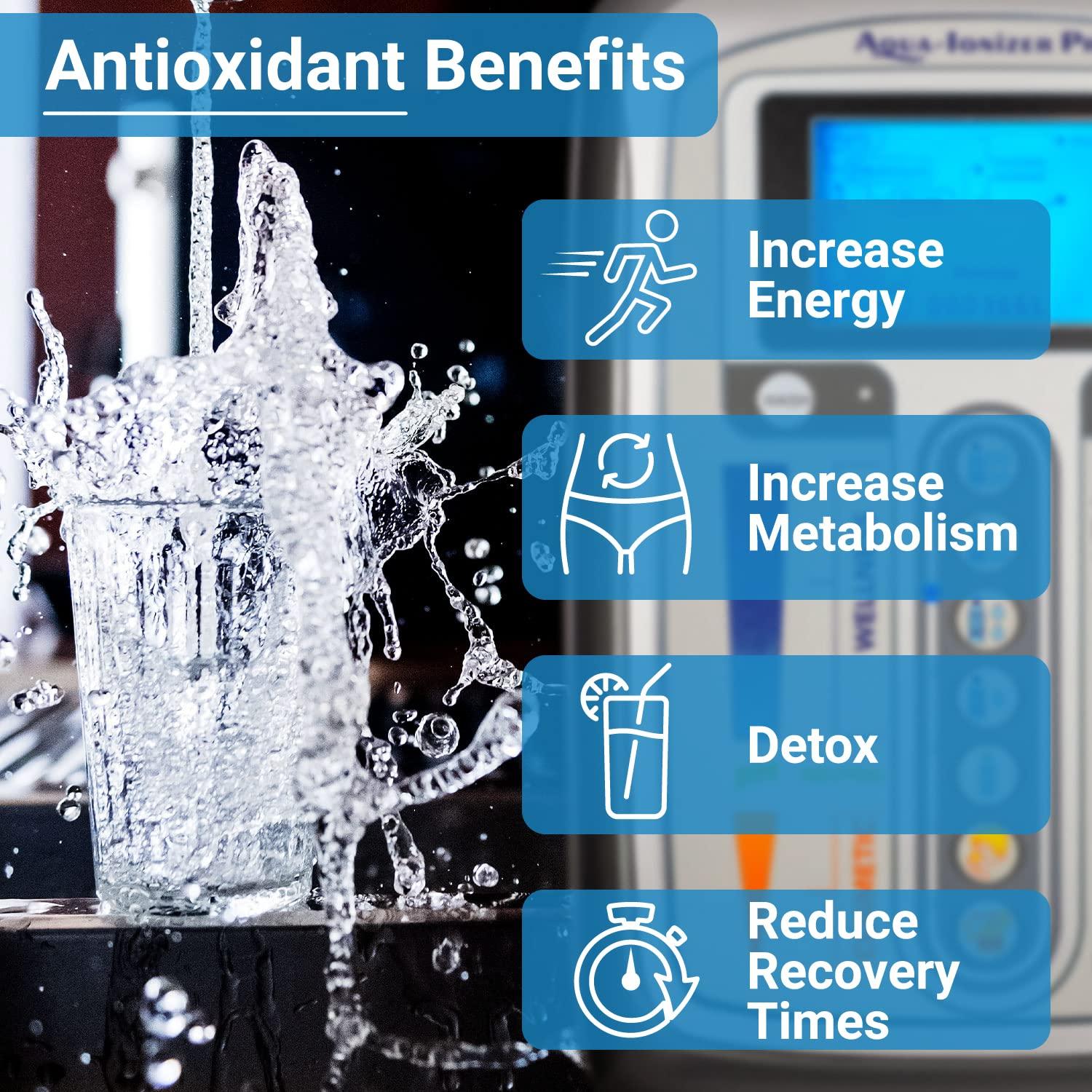 Aqua-Ionizer Pro Aqua Ionizer Deluxe | Water Ionizer | 7 Water Settings | Home Alkaline Water Filtration System | Produces pH 4.5-10.0 Alkaline Water | Up to -600mV ORP | 4000 Liters Per Filter