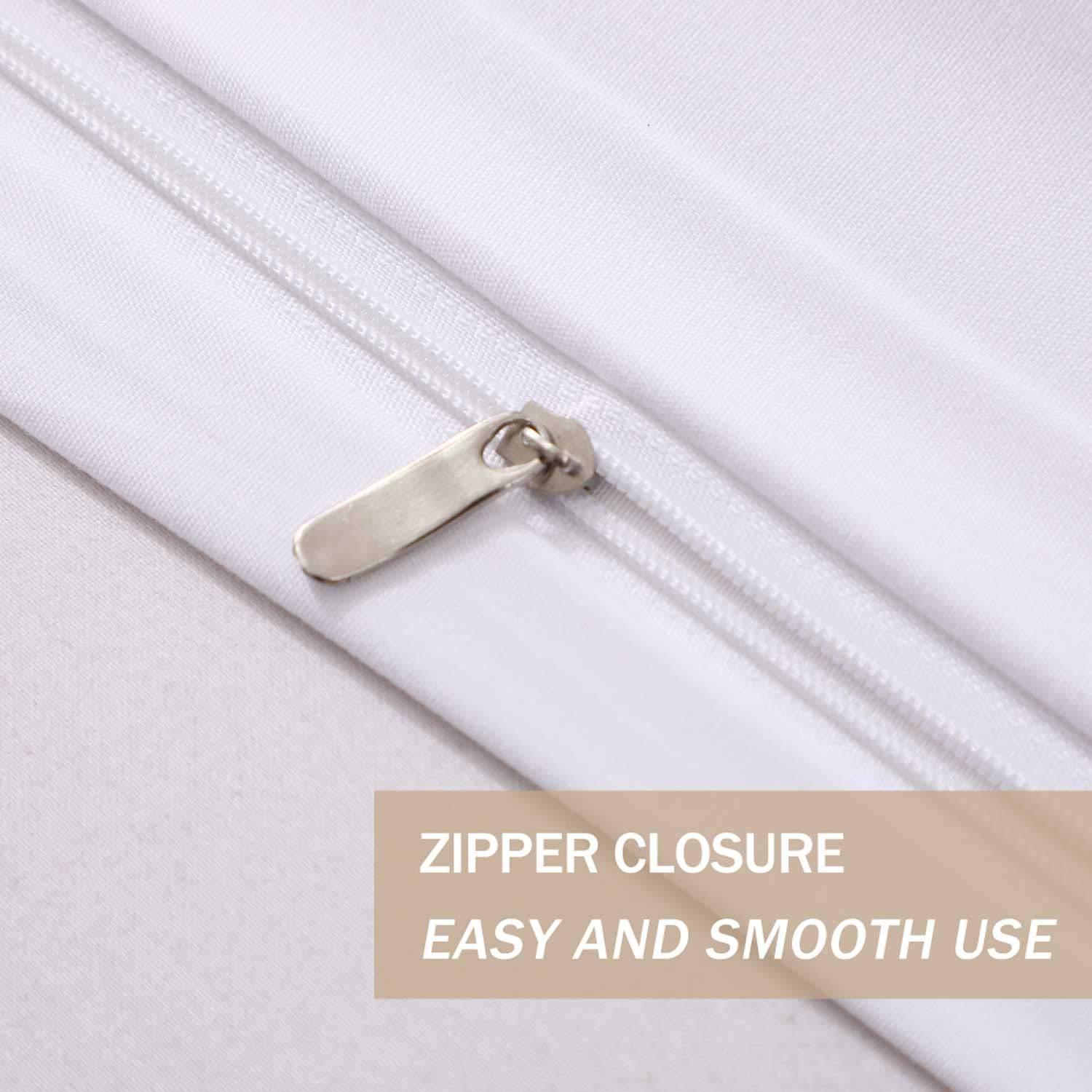 DDALLINONE Aqua Blue Duvet Cover Full/Queen - 700 Thread Count 100% Egyptian Cotton, 1 Piece Duvet Cover, Soft Luxury Duvet Cover with Zipper Closure and Corner Ties & Solid Pattern