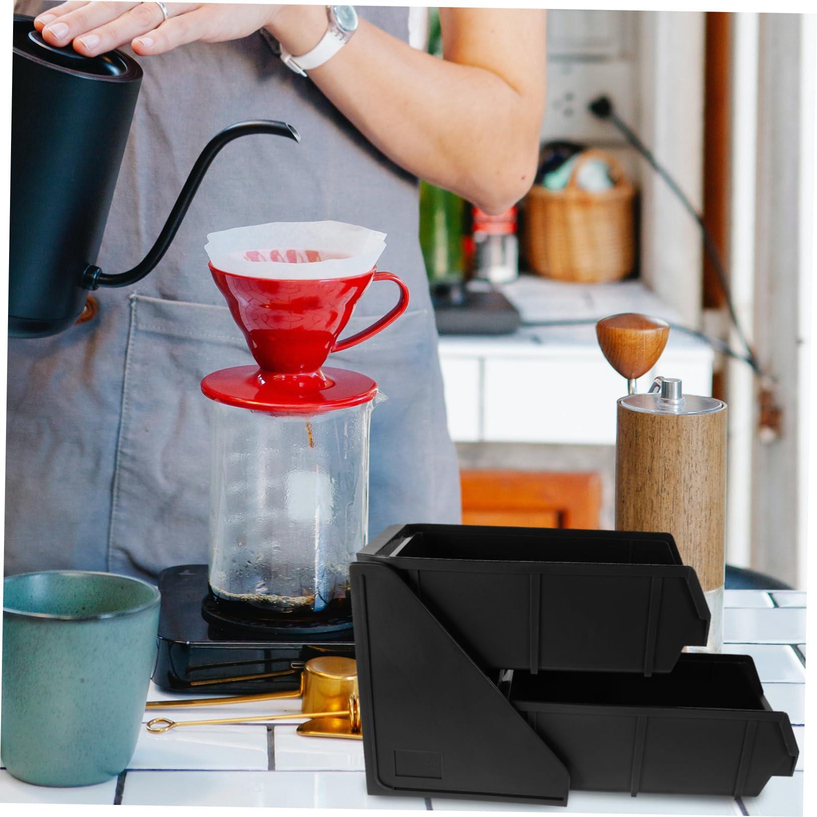 STOBAZA STOBAZA Coffe Station Organizer Coffee Cup and Condiment Countertop Organizer Coffee Station Countertop Cup Dispenser Condiment Organizer Accessories for Office Home