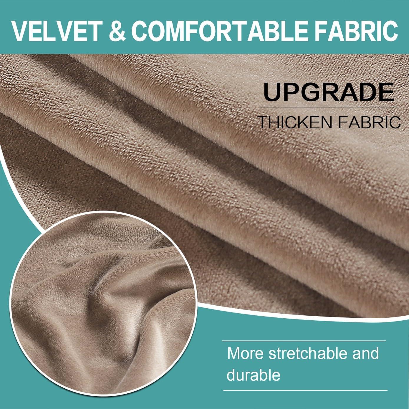 ATLION ATLION 2 pcs Bar Stool Covers Round Stool Cushion Covers Barstool Covers Stool Chair Covers for Kitchen Living Room Decor(C,16-18inch)