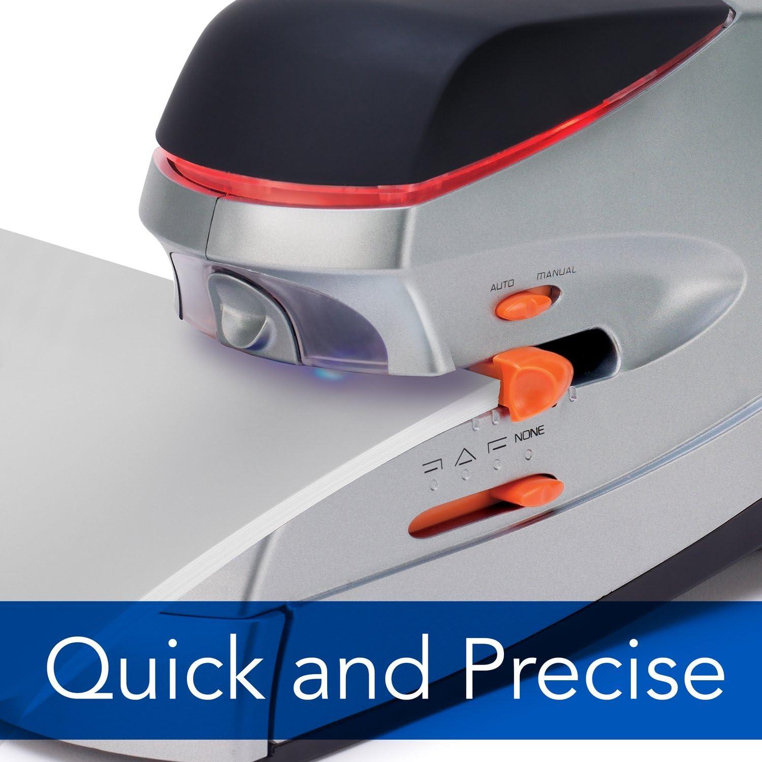 Swingline Swingline Electric Stapler, 70 Sheet Capacity, Optima 70, Jam Free, Auto or Manual, Black and Silver (48210)