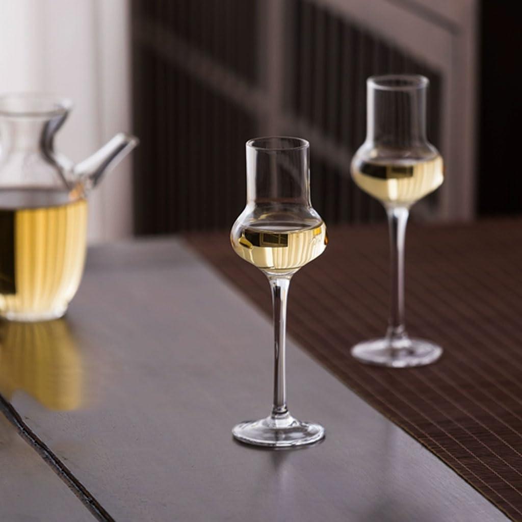 PEKJI PEKJI Creative Wine Glasses Round Long Stem Glass Cocktail Glasses Champagne Glasses 80 ml/2.7 oz