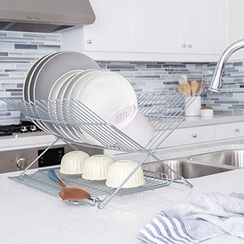 Better Houseware Better Houseware 3489.5 Dish Rack, Standard, Metallic Silver