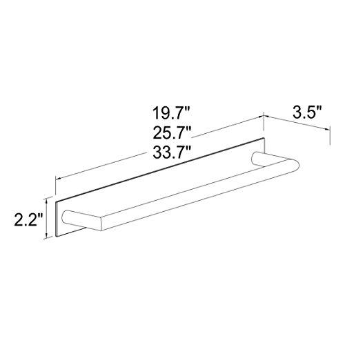 Ginger Ginger 2804/PC Surface Towel Bar, 32", Polished Chrome