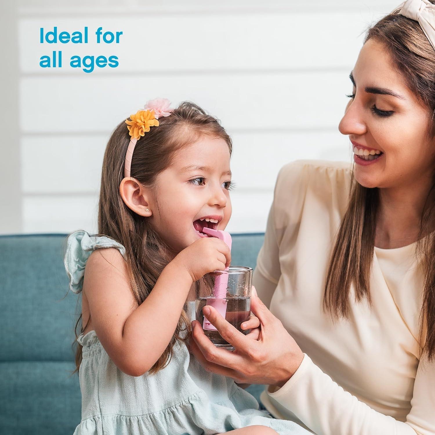 HICCAWAY HiccAway Hiccup Straw - Stops Hiccups Naturally & Fast - As Seen On Shark Tank - Clinically Proven Relief for All Ages, Children & Adults - Safe, Lightweight, & Reusable (HiccAway VERI PERI) 1 Pack