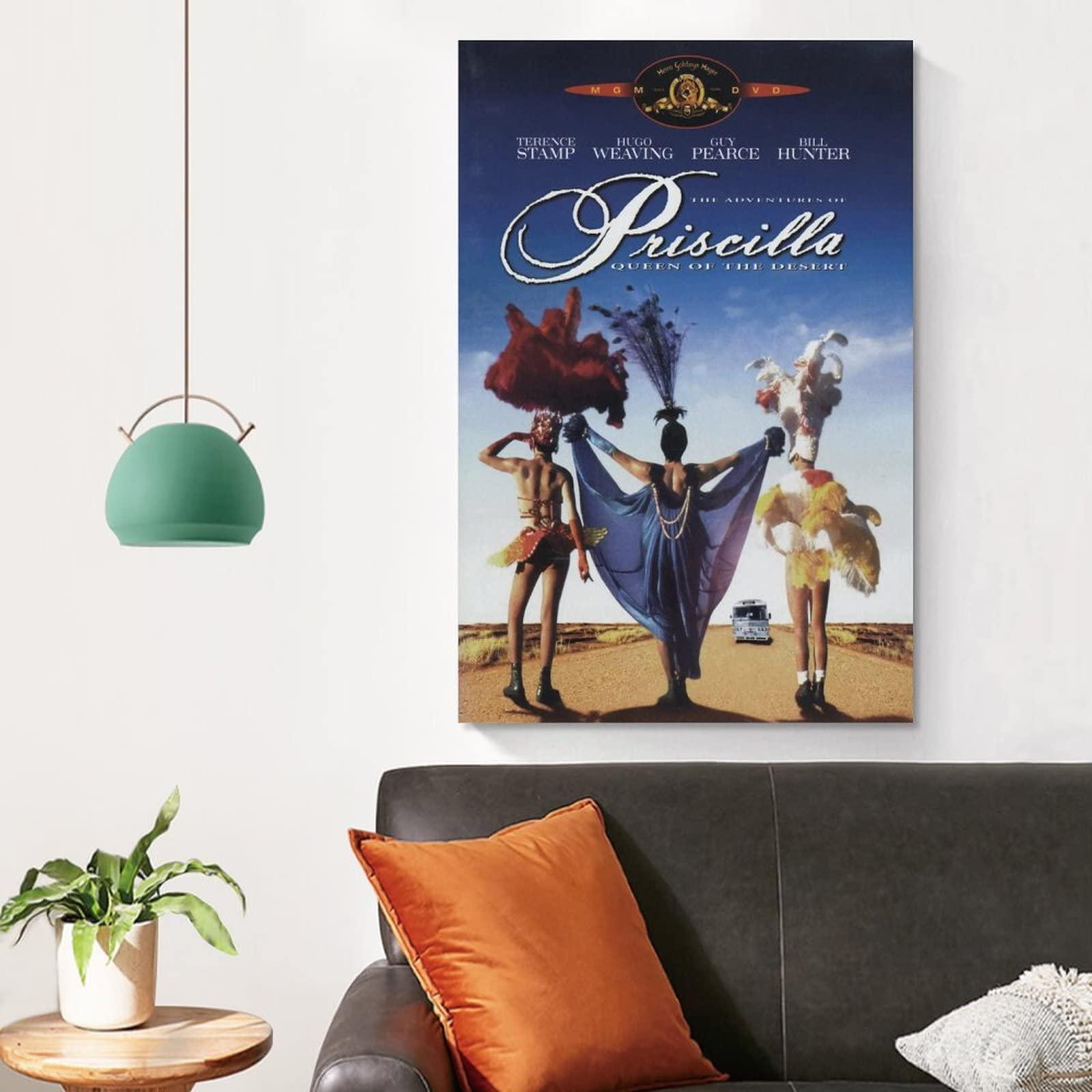 Zelbuck Zelbuck The Adventures of Priscilla, Queen of The Desert Movie Poster (5) Wall Art Paintings Canvas Wall Decor Home Decor Living Room Decor Aesthetic 20x30inch(50x75cm) Unframe-Style