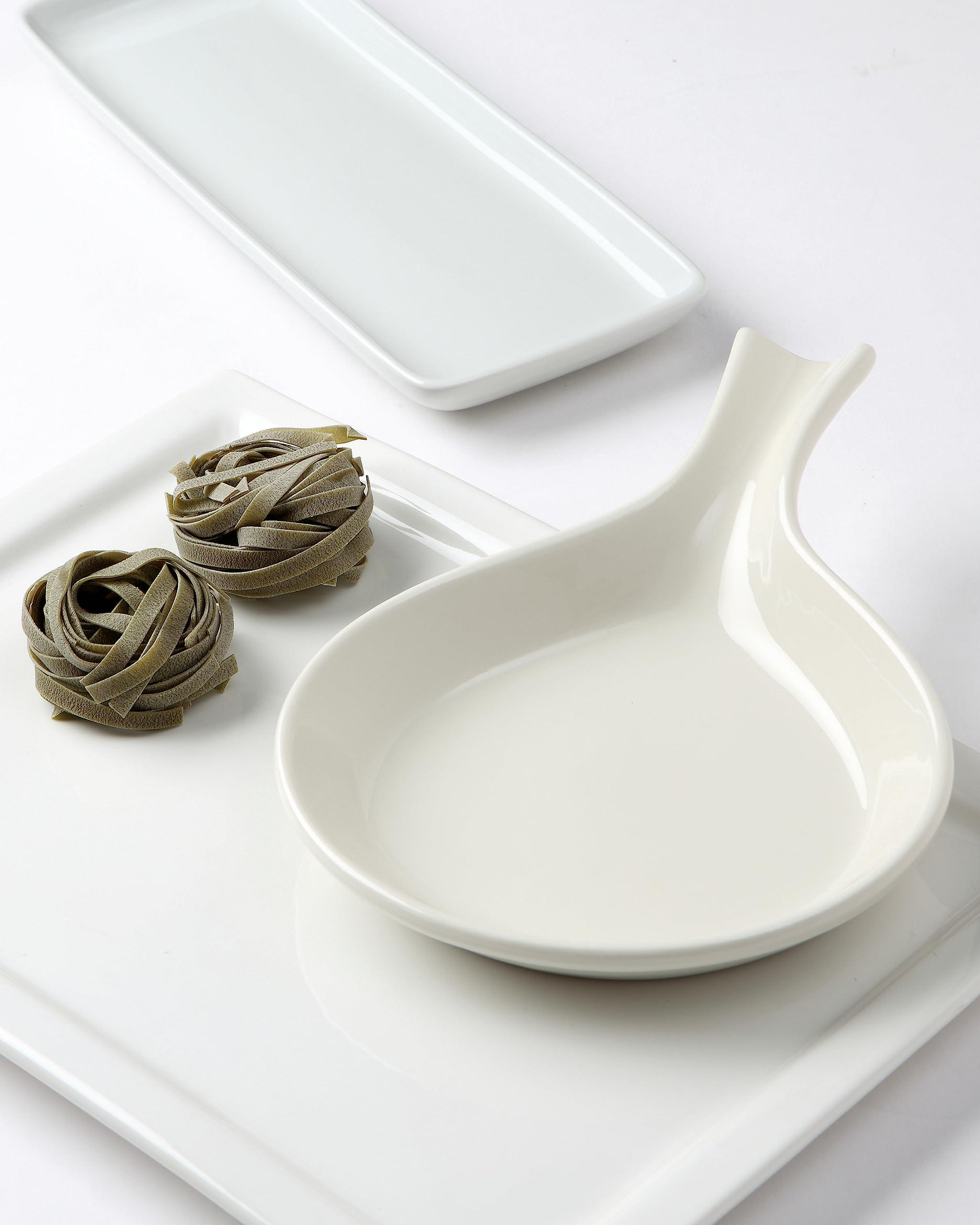 Tuxton Tuxton China BEP-100 Fry Pan Server, 12 oz., 10\" x 7-1/4\" x 1-1/8\" H, Microwave and Dishwasher Safe, Oven Proof, Fully Vitrified, Ceramic, DuraTux, American White/Eggshell, Pack of 12