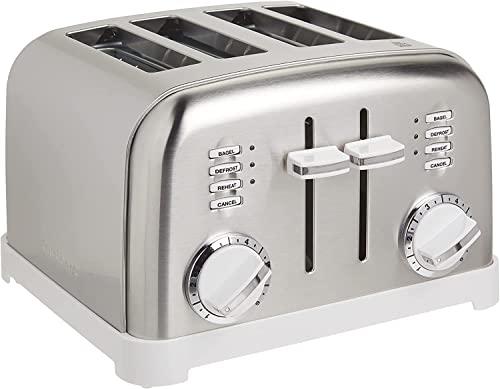 Cuisinart Cuisinart CPT-180WP1 4-Slice Metal Classic Toaster, White/Stainless Steel