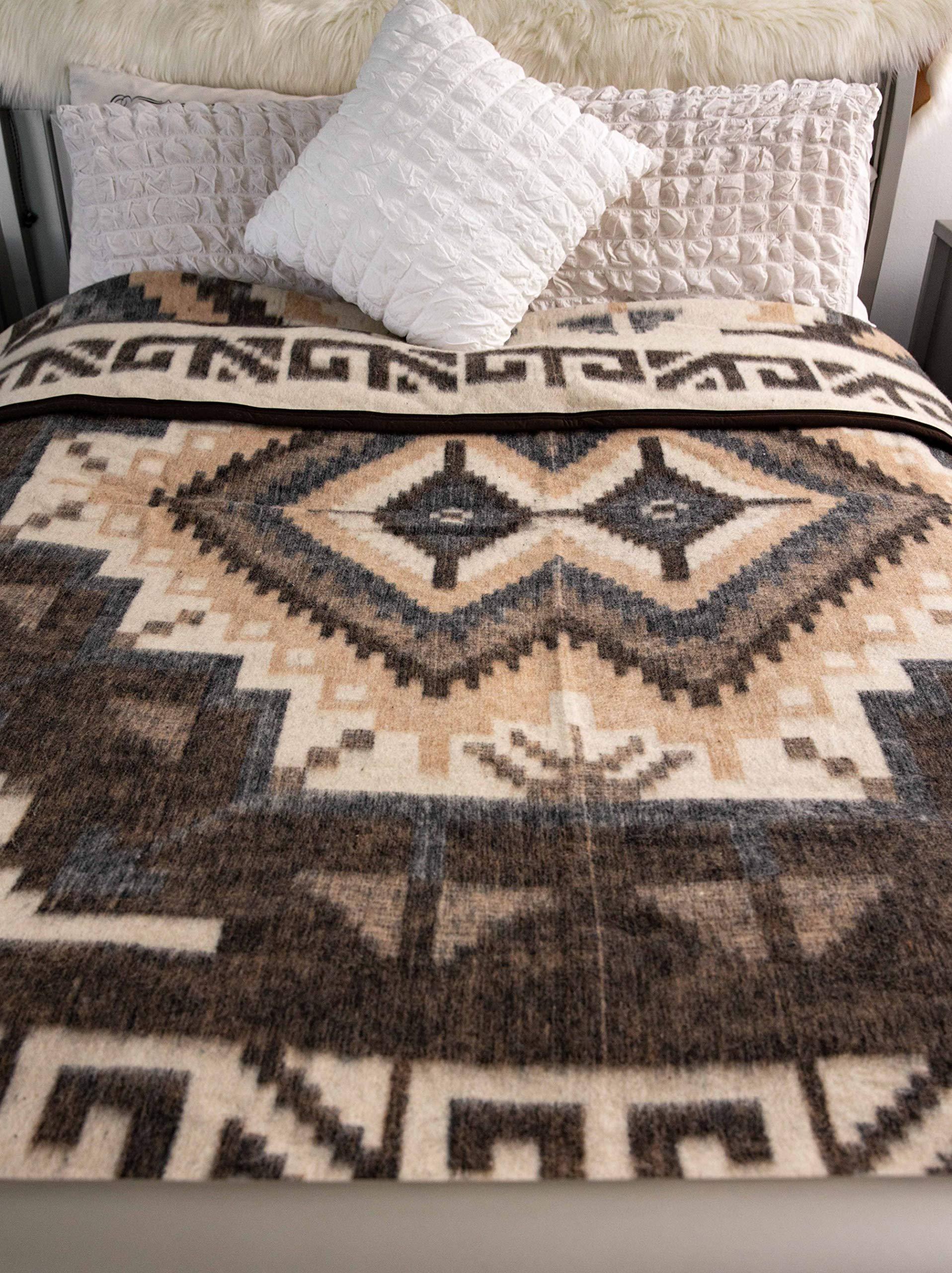 huancayo Alpaca and Sheep Wool Blanket | 50% Alpaca & 50% Sheep | Made in Per