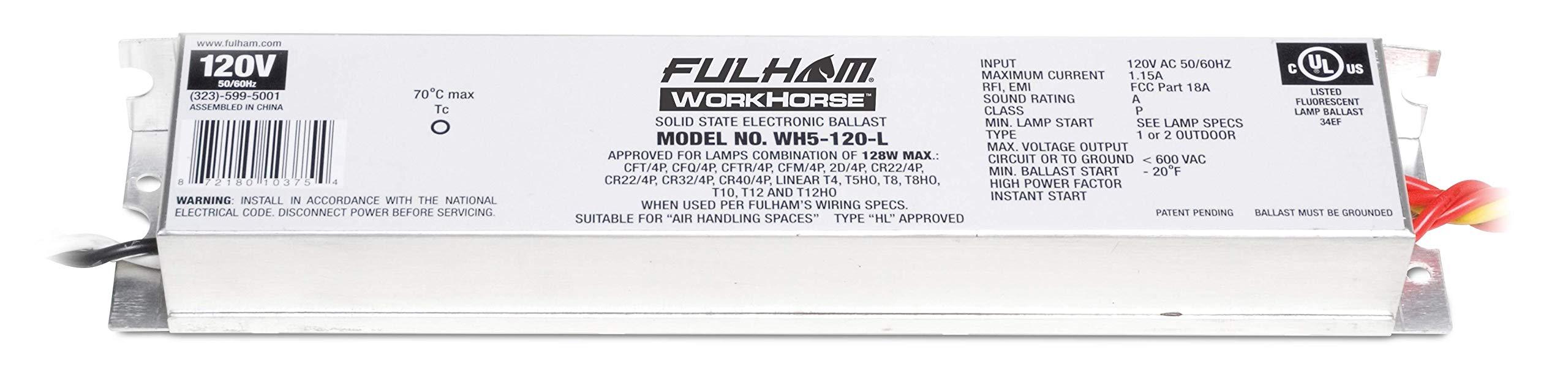 Fulham Fulham Lighting WH5-120-L Workhorse 5 Adaptable Electronic Fluorescent Lamp Ballast