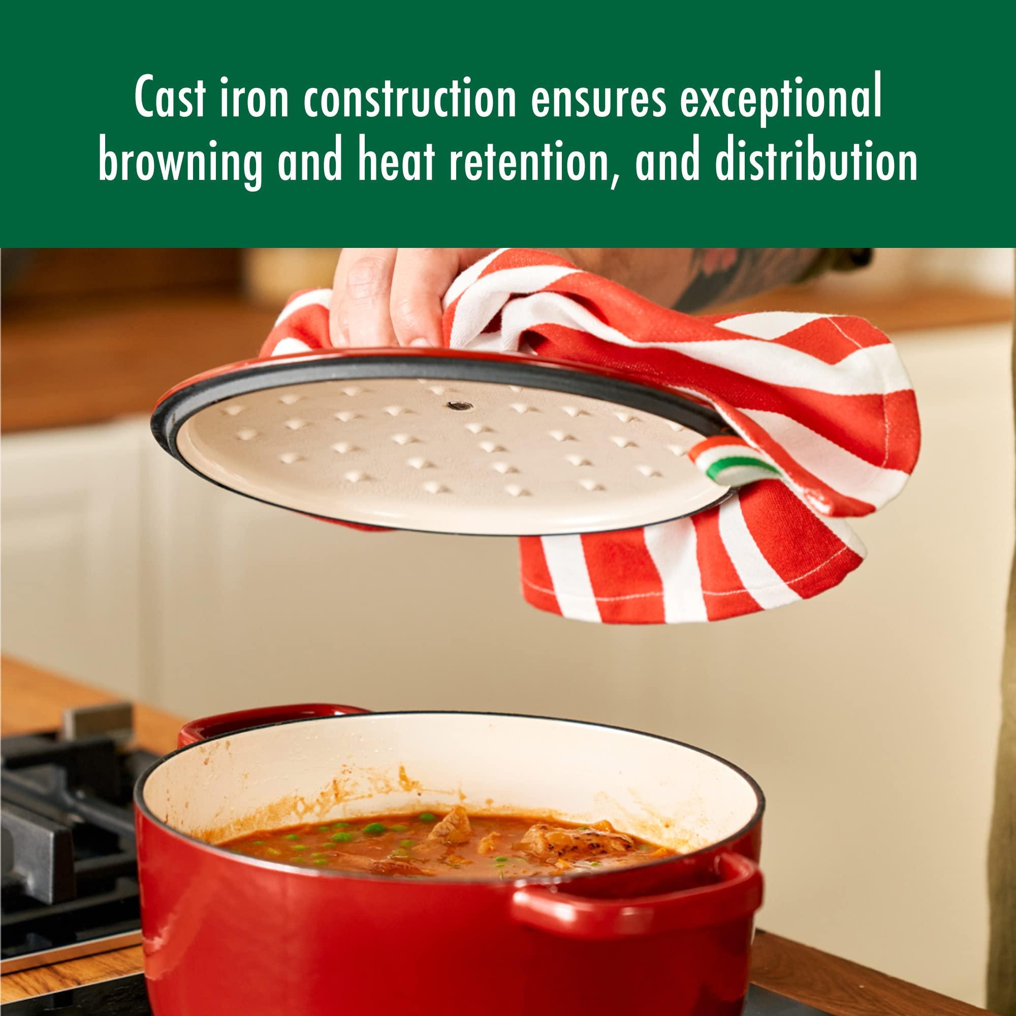 BALLARINI Ballarini Bellamonte Cast Iron Dutch Oven with Lid 4.25-qt, Serves 3-4, Pomodoro Red