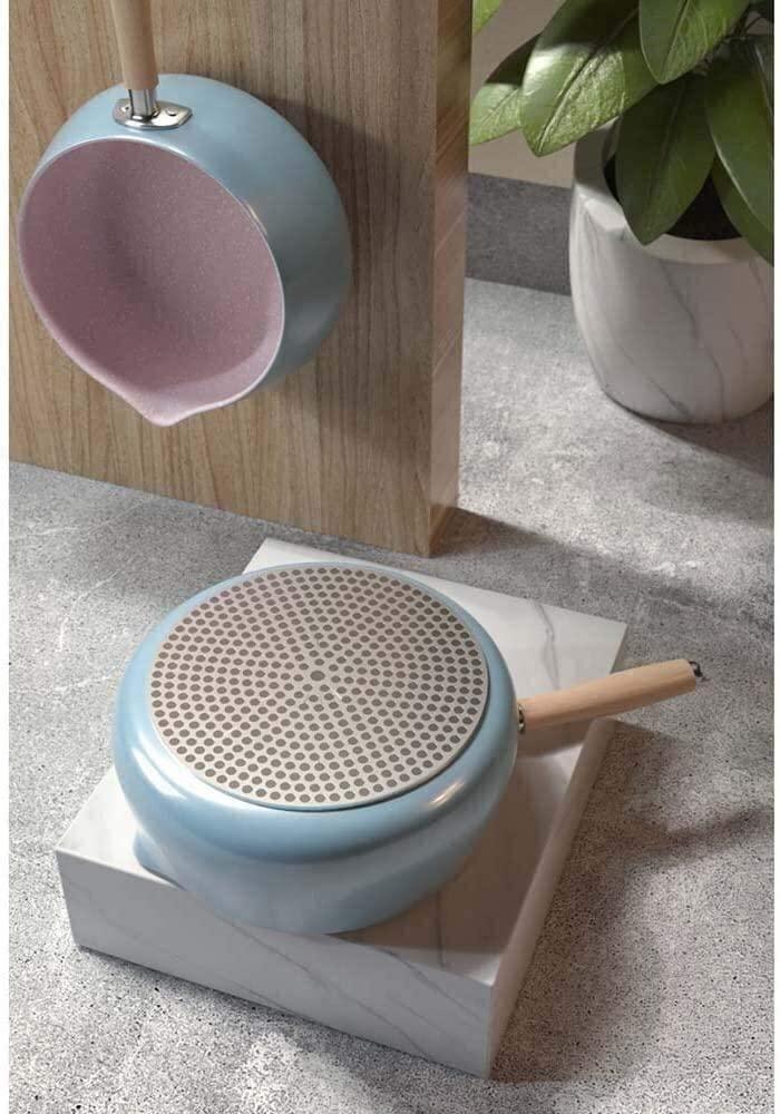 YQBUER YQBUER Wok Pan Small Milk Pot Non Stick Pot Instant Noodle Pot Small Pot Noodle Pot One Person Pot Universal Induction Cooker