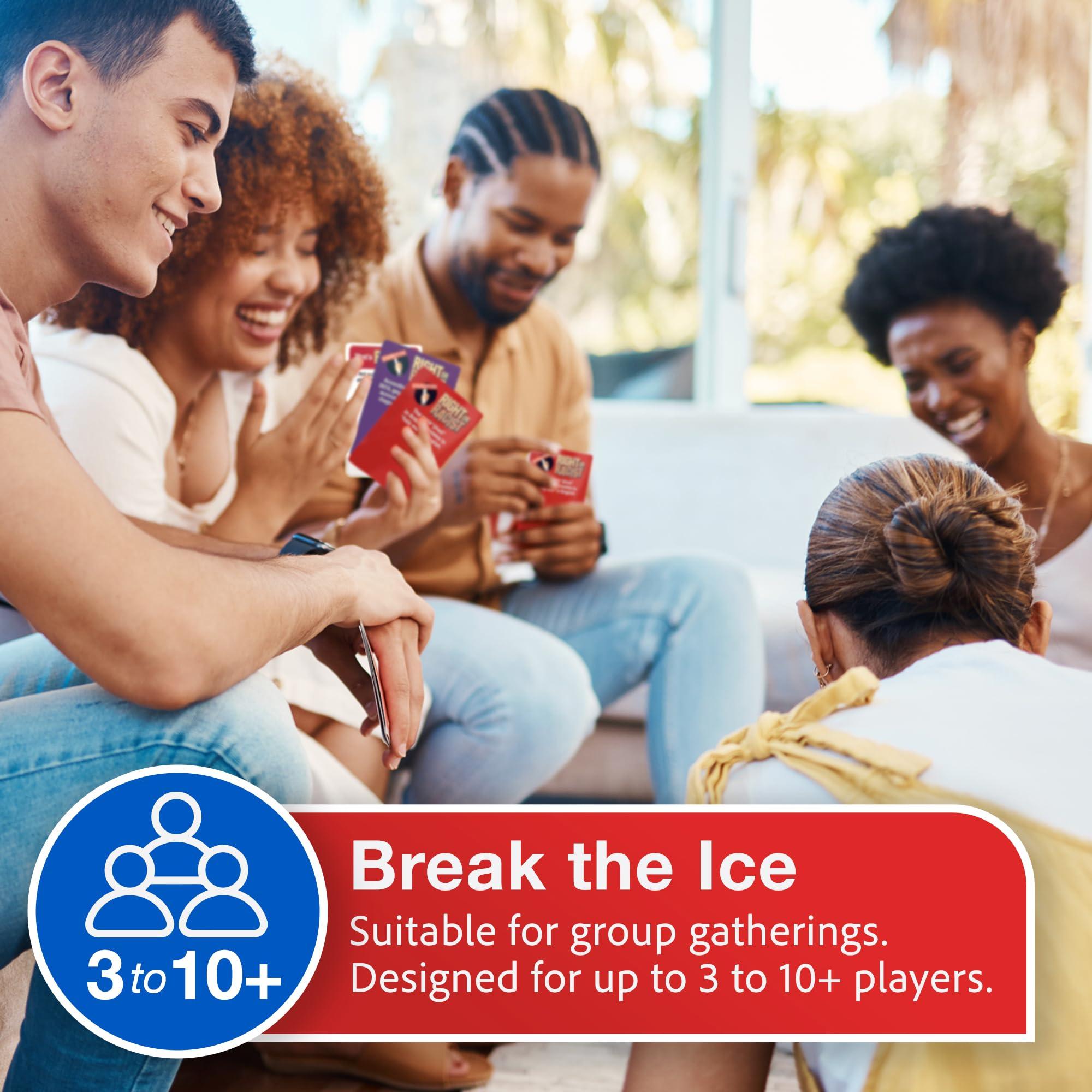 Right Or Racist Right or Racist, Card Game, Gag Gift with Hundreds of Trivia and Debate Cards, Funny Gag Gifts for Secret Santa or White Elephant, Games for Men and Women, 3 to 10+ Players