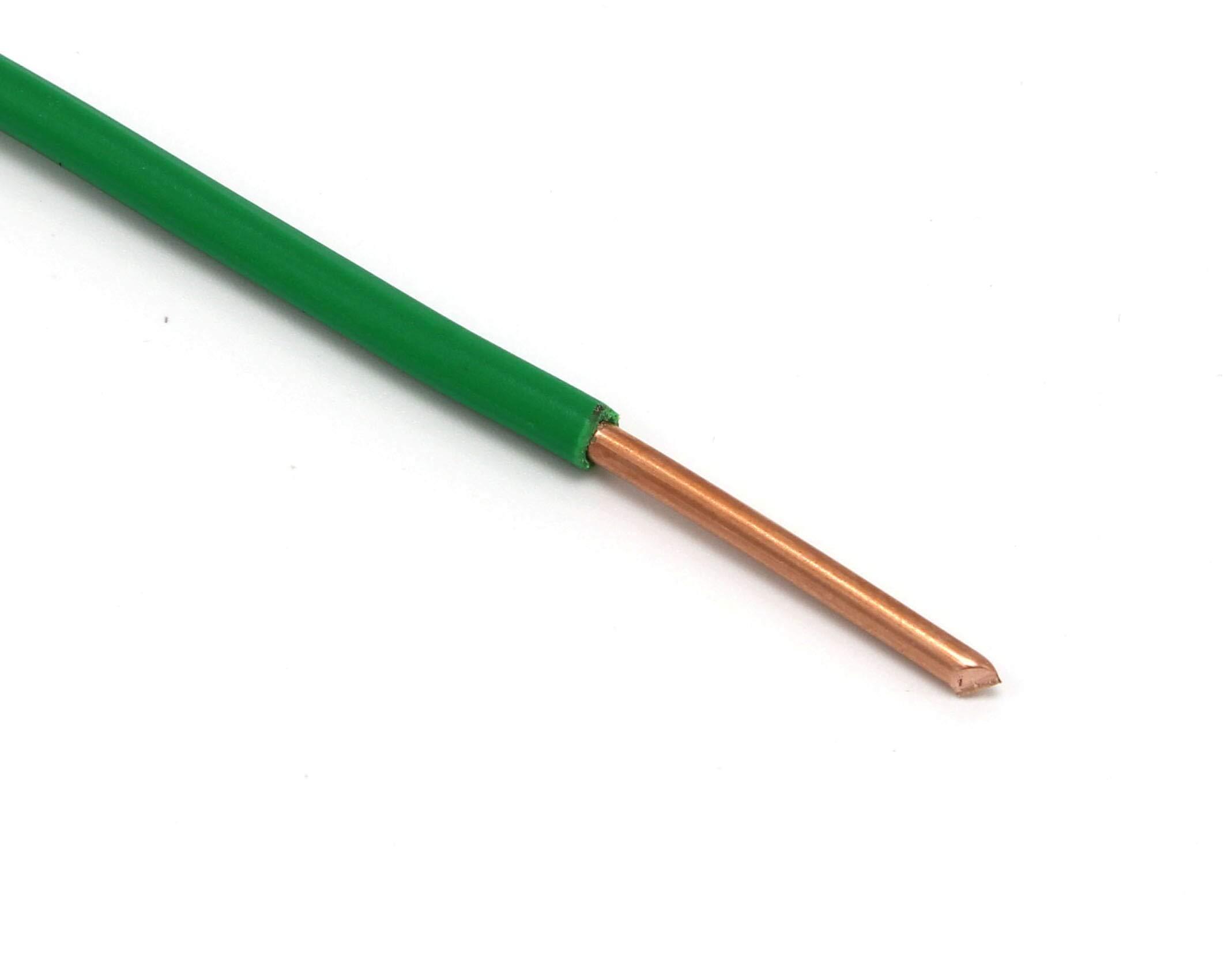 THE CIMPLE CO THE CIMPLE CO 10 Foot - 10 AWG Solid Copper Wire - 10 Gauge Green Ground Wire - 10 AWG THHN Wire - 10 FT Insulated Grounding Wire - THHN/THWN Solid Wire - Industrial Wire - 10 Feet (3 Meters), Green