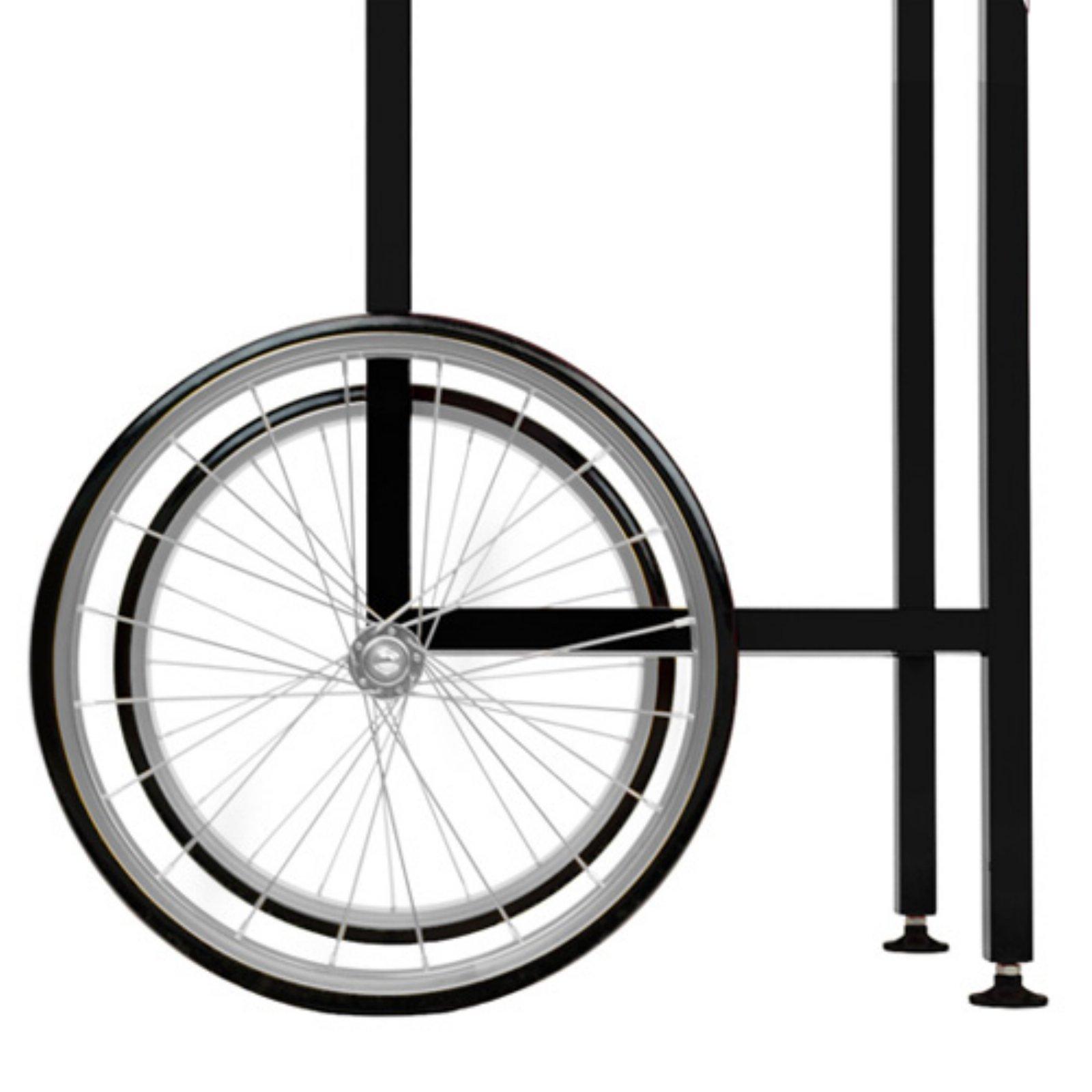 Funtime Funtime Sideshow Popper 4-Ounce Hot Oil Popcorn Machine with Cart, Black/Silver