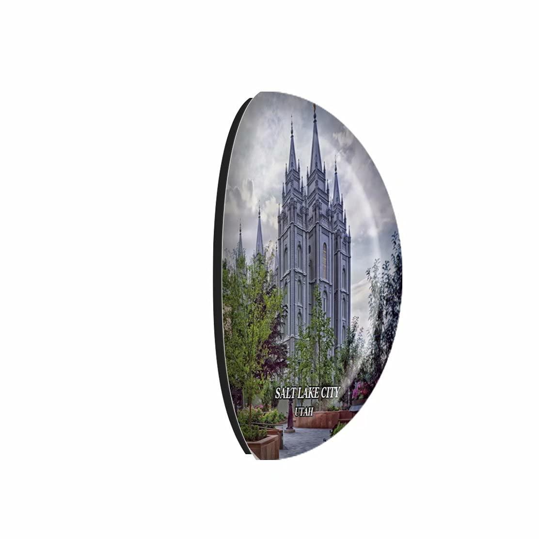 Weekino Crystal Fridge Magnets Salt Lake City Utah USA Travel Souvenir Funny Sticker for Gift Home Decoration Office Whiteboard