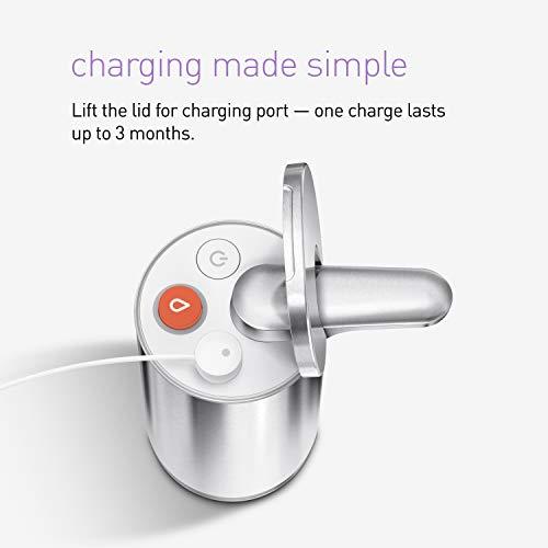 simplehuman simplehuman 10 oz. Touch-Free Foam Sensor Pump Dispenser with Mandarin Orange Soap and Refillable Cartridge, Polished Stainless Steel