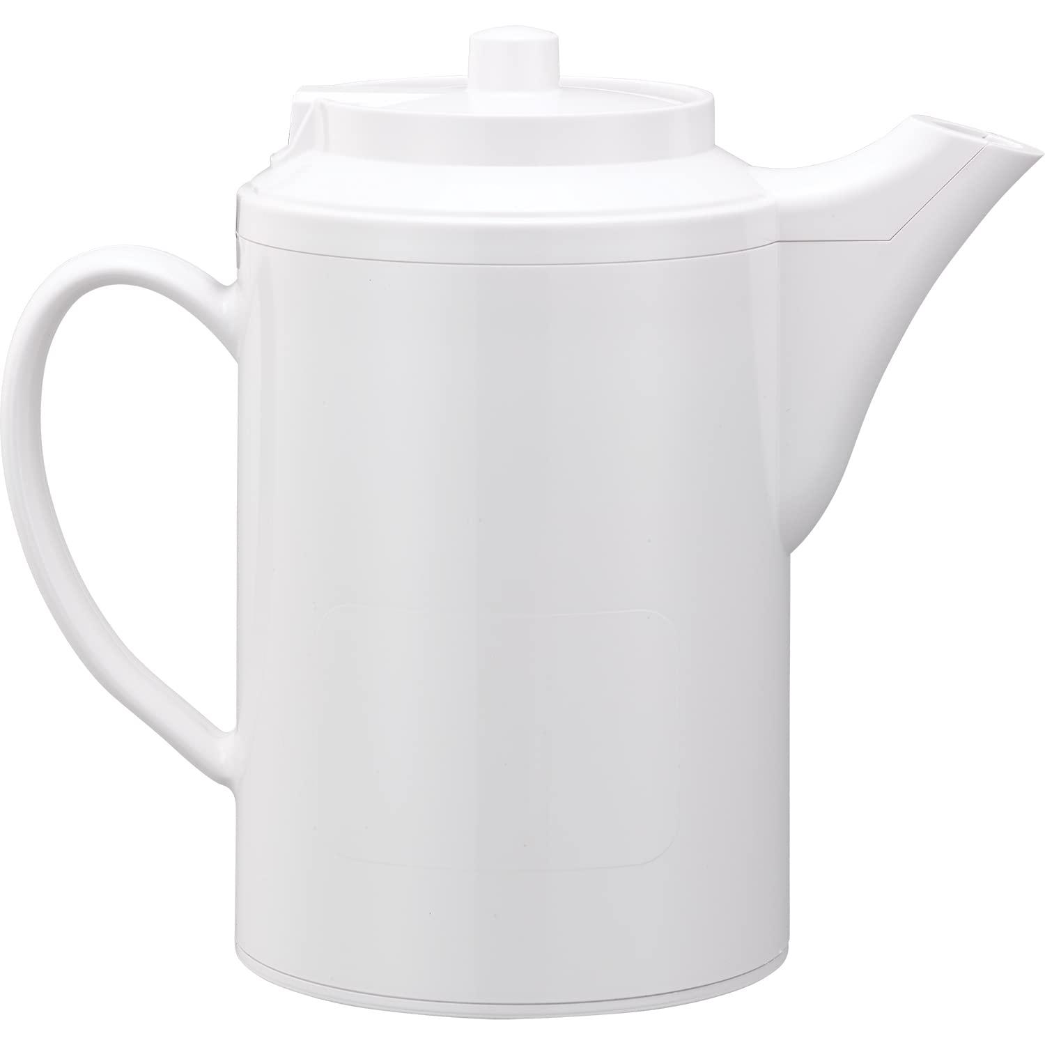 Service Ideas Service Ideas TS612WH Double Wall Teapot, 16oz., Plastic, White