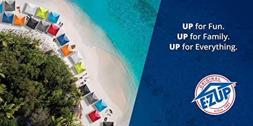 E-Z UP E-Z UP Tall Directors Chair, Seat 31” High, Padded Armrests and Storage Bag, Black