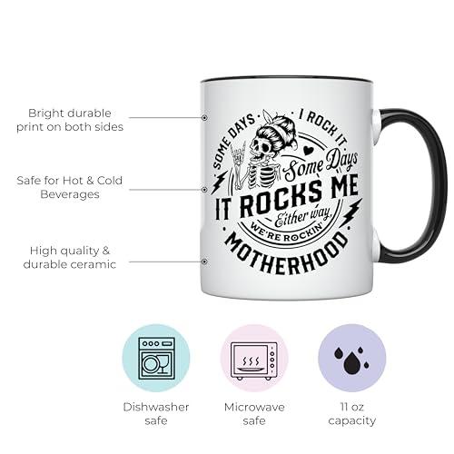 YouNique Designs YouNique Designs Funny Mom Mug, 11 Oz, Mom Coffee Mug, Mom Cup, Best Mom Mug, Mom Birthday Gifts for Mom, Happy Birthday Mom, Best Mom Ever Gifts, Gofts for Mom, Mama Gifts for New Mom (Black Handle)
