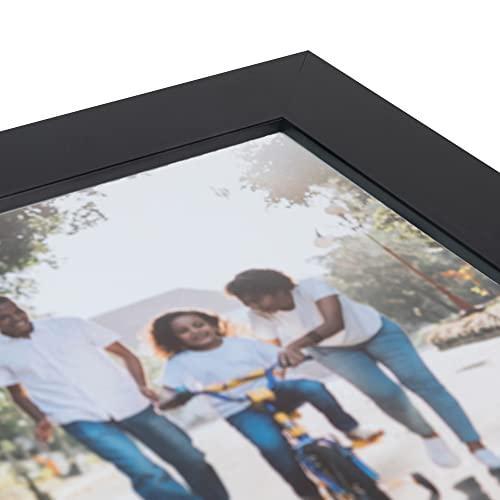 ArtToFrames ArtToFrames 24x34 inch Satin Black Picture Frame, 2WOMFRBW74079-24x34