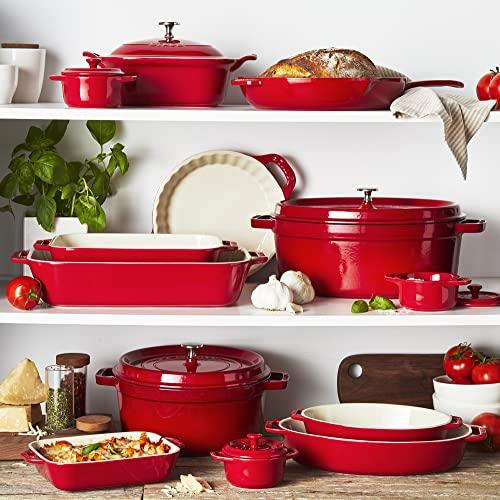 STAUB STAUB Ceramics Bakeware-Pie-Pans Dish, 9-inch, Cherry