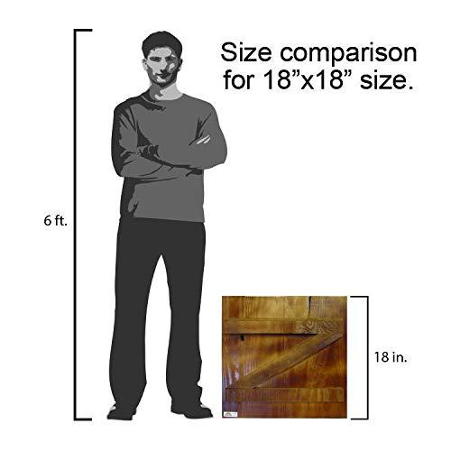 Mill Wood Art Chesapeake Bay Map Shabby Styled Home Decor Art Print on Real Wood (18"x18")