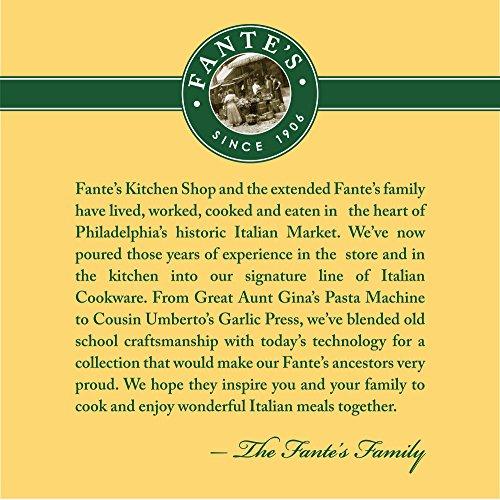 Fante's Fantes No-Peel, Self Cleaning Garlic Press, 6.25 x 1-Inches, the Italian Market Original since 1906