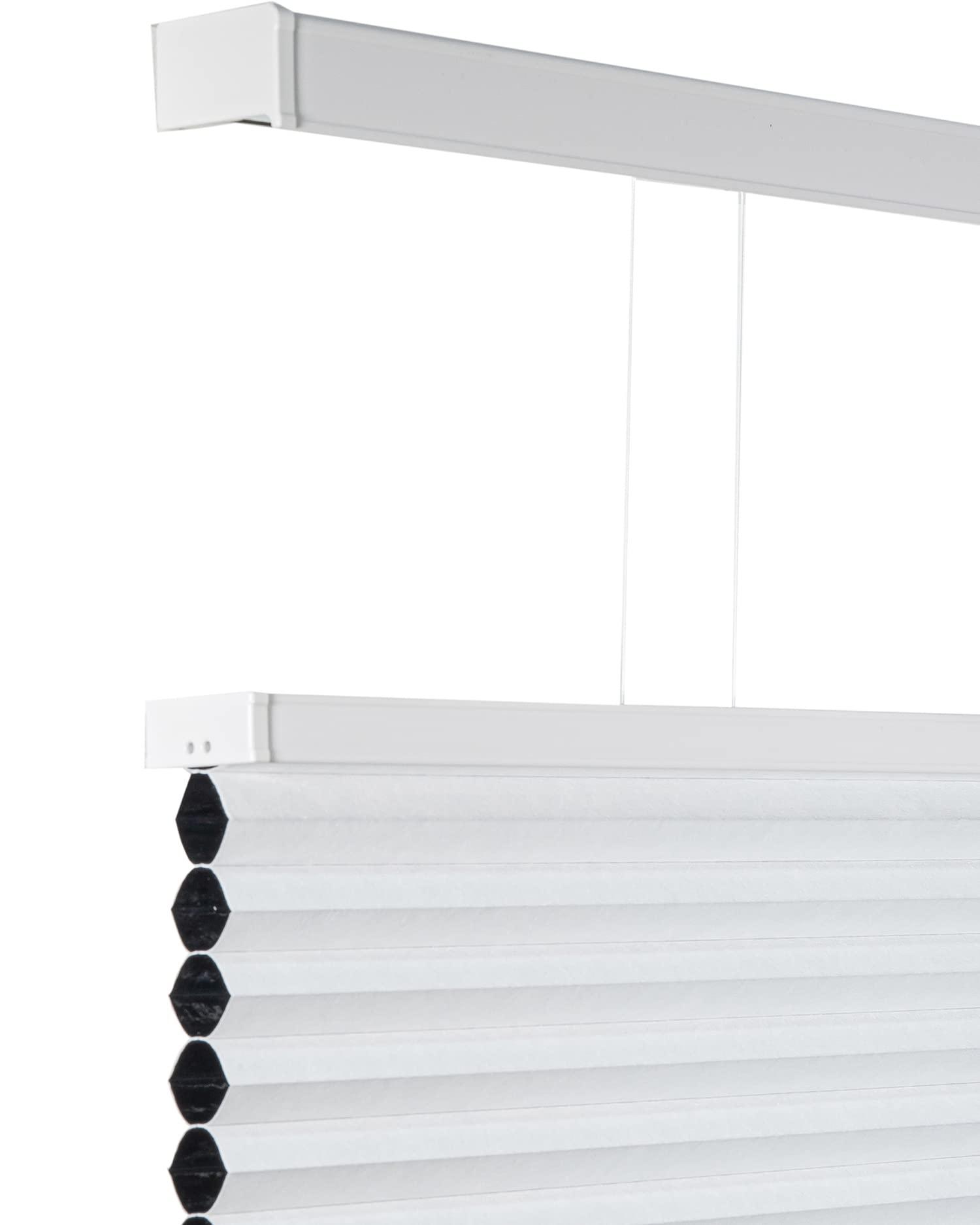 CHICOLOGY CHICOLOGY Cellular Shades, Top Down Bottom Up Shades, Blinds for Windows, Window Shades for Home, Door Blinds, Window Coverings, Cellular Blinds,Simply White - Blackout, 24.5" W x 48" H