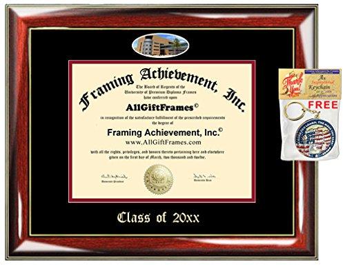 AllGiftFrames AllGiftFrames Custom Diploma Frame Embossed NJIT College Best Graduation New Jersey Institute of Technology Degree Frame Double Mat Campus Fisheye Picture Frame Cheap Degree Gift