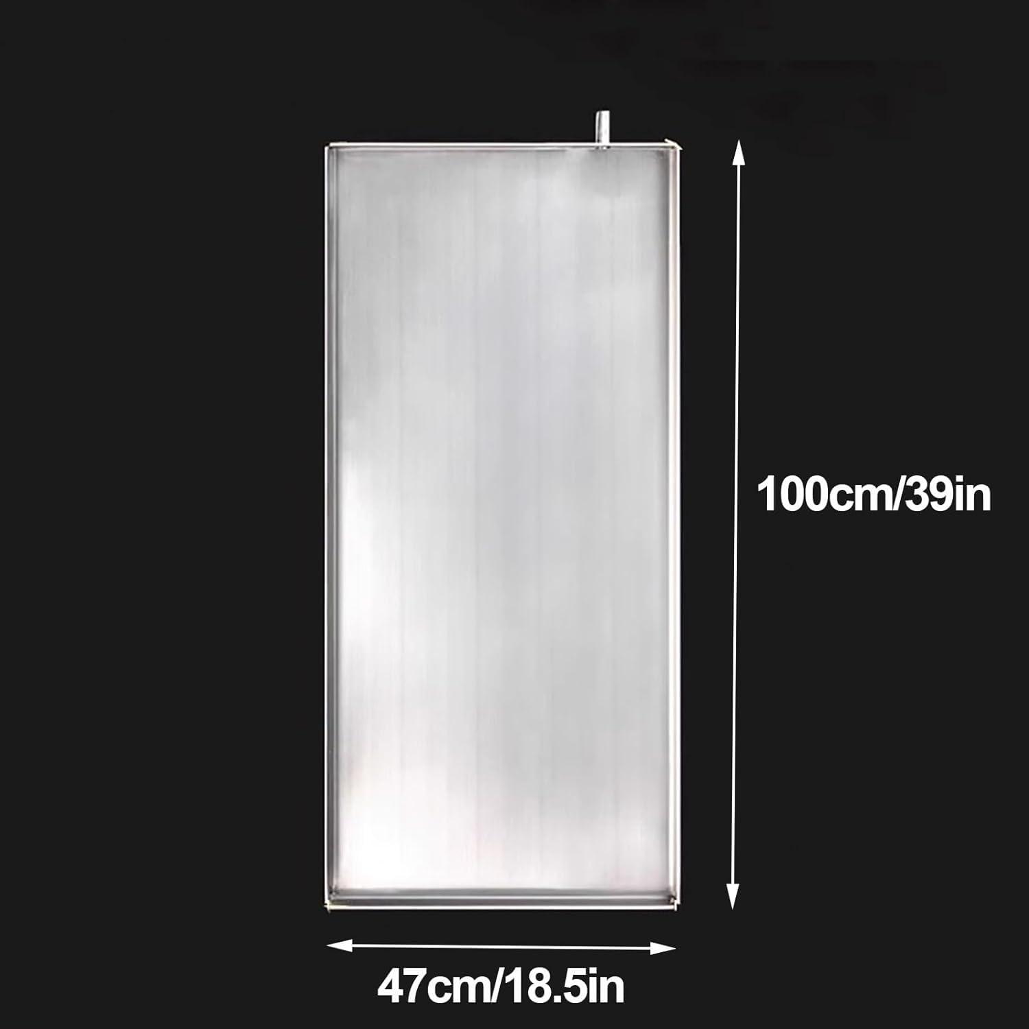 Yongyili YONGYILI Indoor Central Air Conditioner Drip Tray, Stainless Steel Metal Drain Pan, Efficient Air Conditioning Drainage Drip Tray for Ac Accessories(5p)