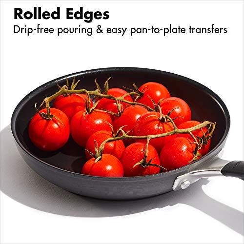 OXO OXO Good Grips 8" Frying Pan Skillet, 3-Layered German Engineered Nonstick Coating, Stainless Steel Handle with Nonslip Silicone, Black