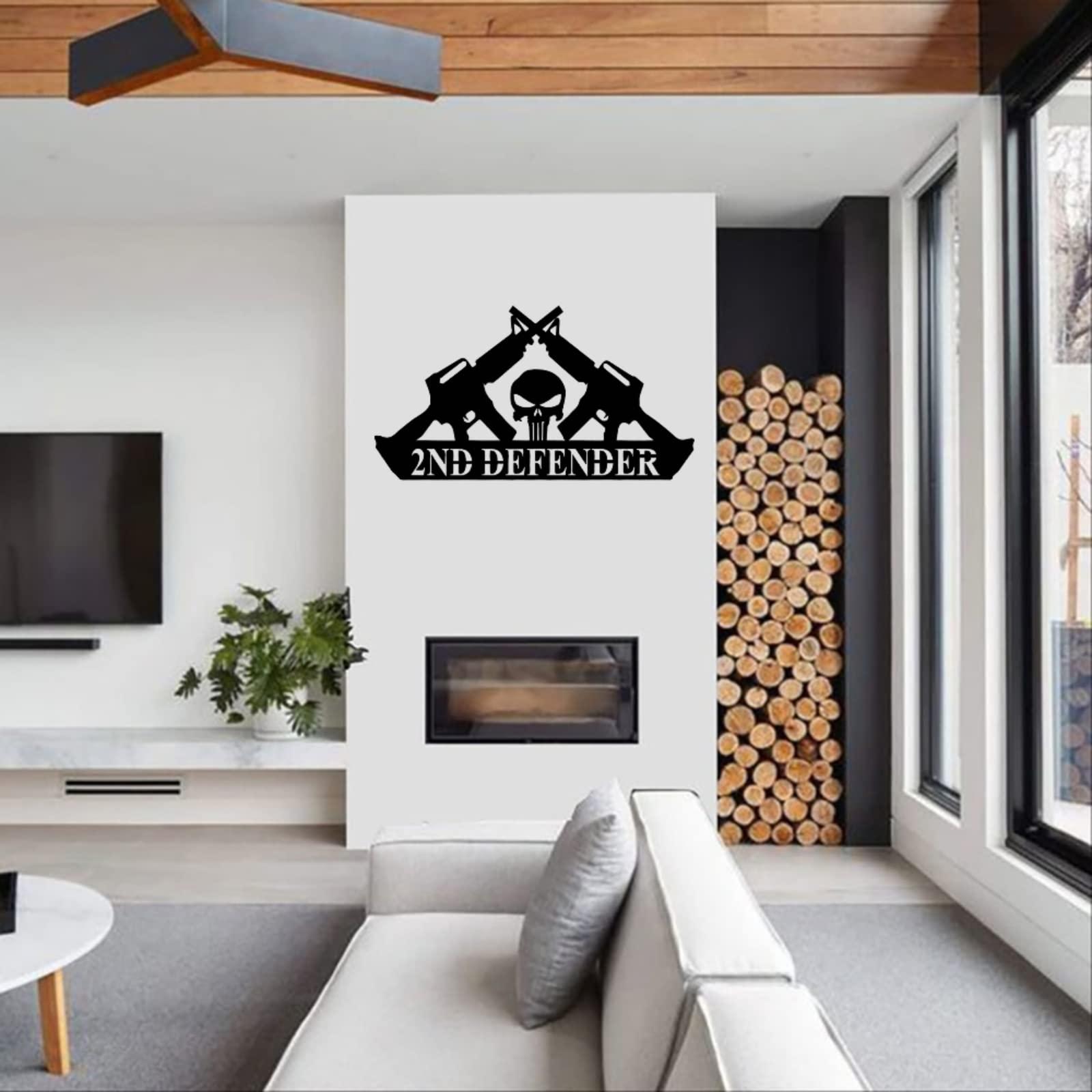 Nickleson Art Custom Gun Metal Wall Sign - Personalized Gun Metal Wall Art - Gun Metal Wall Decor - Gun Owner Gift - Custom Gun Sign - Metal Home Decor